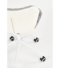 MATRIX 3 fotel młodzieżowy jasny popielaty / biały (1p1szt)