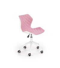 MATRIX 3 fotel młodzieżowy jasny różowy / biały (1p1szt)