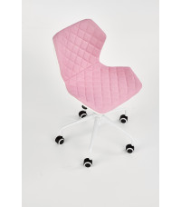 MATRIX 3 fotel młodzieżowy jasny różowy / biały (1p1szt)