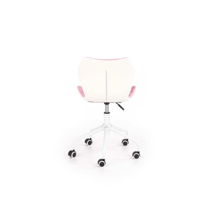 MATRIX 3 fotel młodzieżowy jasny różowy / biały (1p1szt)