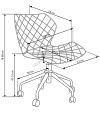 MATRIX fotel młodzieżowy czarny / turkusowy (1p1szt)