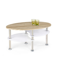 MEDEA ława dąb sonoma/ekstra biały (2p1szt)