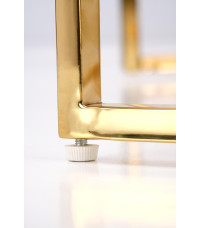 MERCURY 3 zestaw 2 ław, zestaw 2 ław, kolor: biały marmur / złoty (2p1szt)