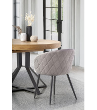 MERCY stół rozkładany, blat - dąb złoty, nogi - czarny (2p1szt)