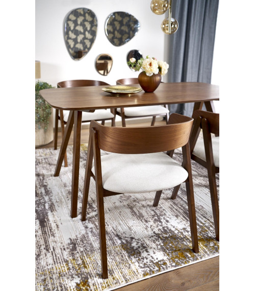 MIGUEL stół, blat - orzechowy, noga - orzechowy (1p1szt)