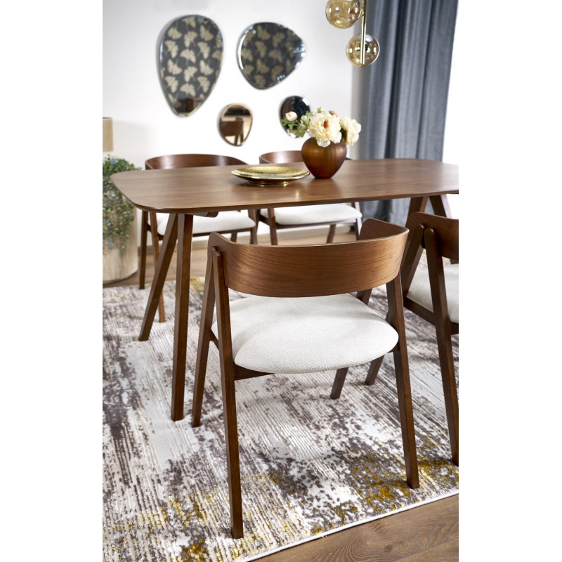 MIGUEL stół, blat - orzechowy, noga - orzechowy (1p1szt)