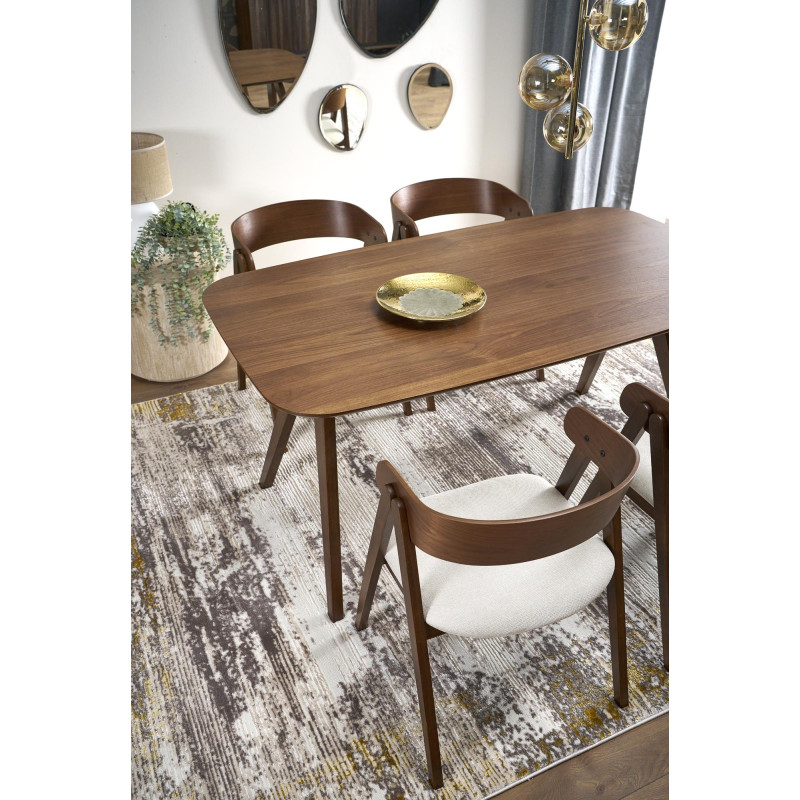 MIGUEL stół, blat - orzechowy, noga - orzechowy (1p1szt)