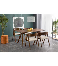 MIGUEL stół, blat - orzechowy, noga - orzechowy (1p1szt)