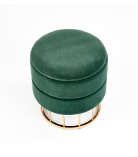 MINTY pufa ciemny zielony / złoty (1p1szt)