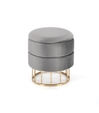 MINTY pufa popielaty / złoty (1p1szt)