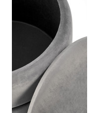 MINTY pufa popielaty / złoty (1p1szt)