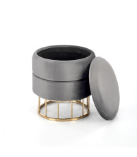 MINTY pufa popielaty / złoty (1p1szt)