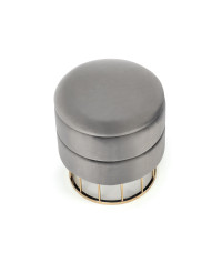 MINTY pufa popielaty / złoty (1p1szt)