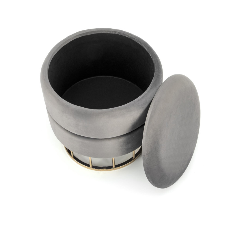 MINTY pufa popielaty / złoty (1p1szt)