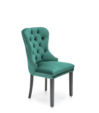 MIYA krzesło czarny / tap: ciemny zielony (1p2szt)