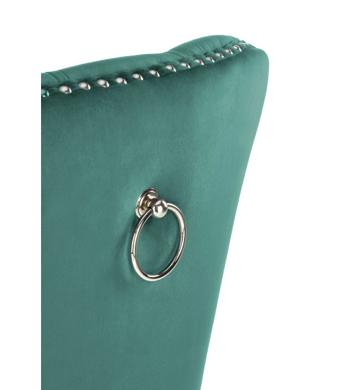 MIYA krzesło czarny / tap: ciemny zielony (1p2szt)