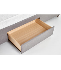 MODENA 160 cm łóżko tapicerowane z szufladami popiel (6p1szt)