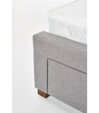 MODENA 160 cm łóżko tapicerowane z szufladami popiel (6p1szt)