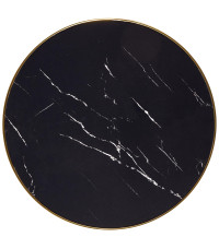 MOLINA stół okrągły, czarny marmur / czarny / złoty (2p1szt) MOLINA stół okrągły, czarny marmur / czarny / złoty (2p1szt)