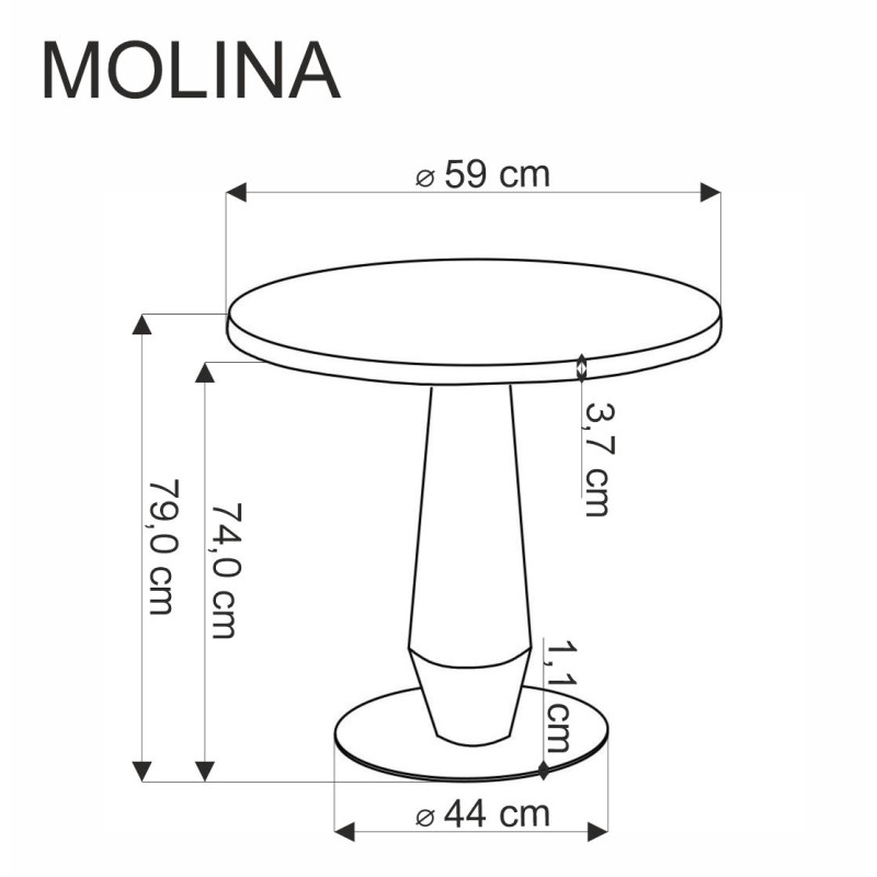 MOLINA stół okrągły, czarny marmur / czarny / złoty (2p1szt) MOLINA stół okrągły, czarny marmur / czarny / złoty (2p1szt)