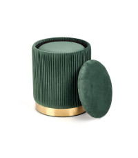 MONTY zestaw 2 puf, ciemny zielony (1p1kpl)