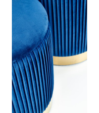 MONTY zestaw 2 puf, granatowy (1p1kpl)