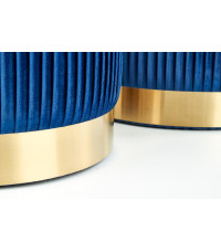 MONTY zestaw 2 puf, granatowy (1p1kpl)