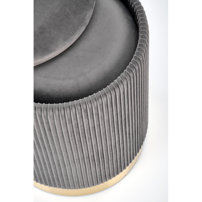 MONTY zestaw 2 puf, popielaty (1p1kpl)