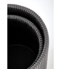 MONTY zestaw 2 puf, popielaty (1p1kpl)