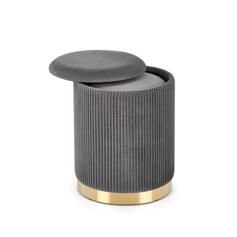 MONTY zestaw 2 puf, popielaty (1p1kpl)