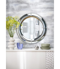 MOON lustro ścienne, srebrny (1p1szt)