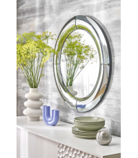 MOON lustro ścienne, srebrny (1p1szt)