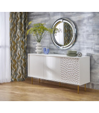 MOON lustro ścienne, srebrny (1p1szt)