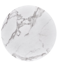 MORATA stół okrągły, biały marmur / czarny / złoty (3p1szt)