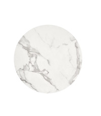 MORATA stół okrągły, biały marmur / czarny / złoty (3p1szt)