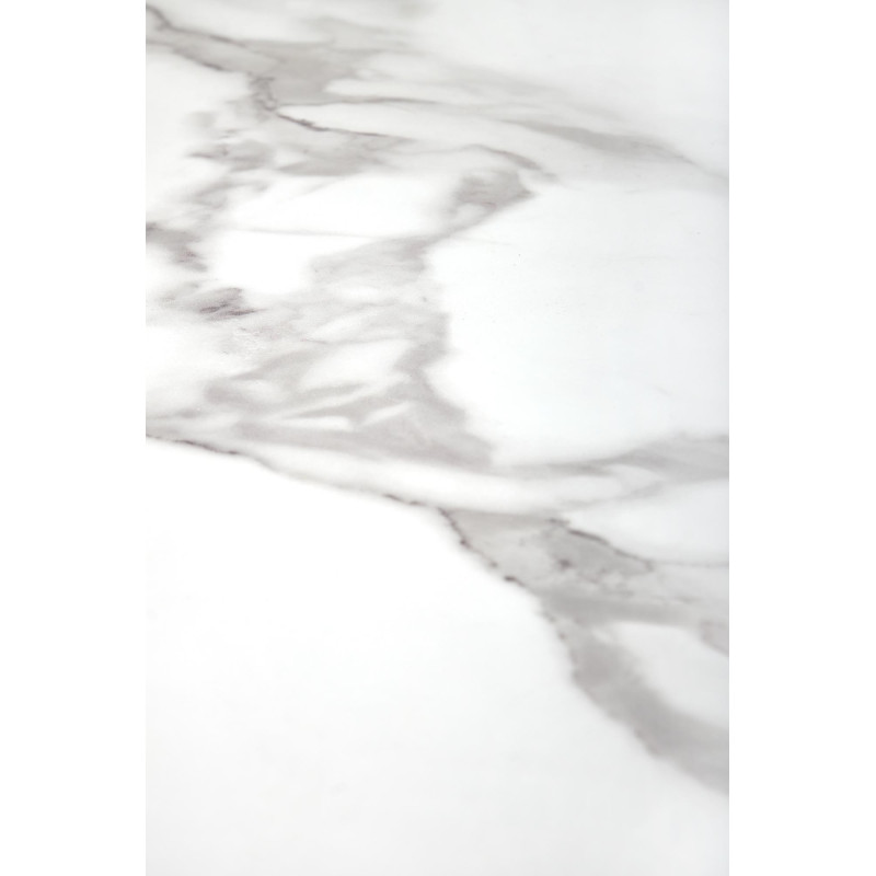 MORATA stół okrągły, biały marmur / czarny / złoty (3p1szt)