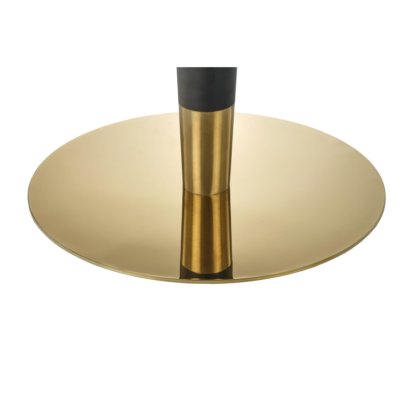 MORATA stół okrągły, biały marmur / czarny / złoty (3p1szt)