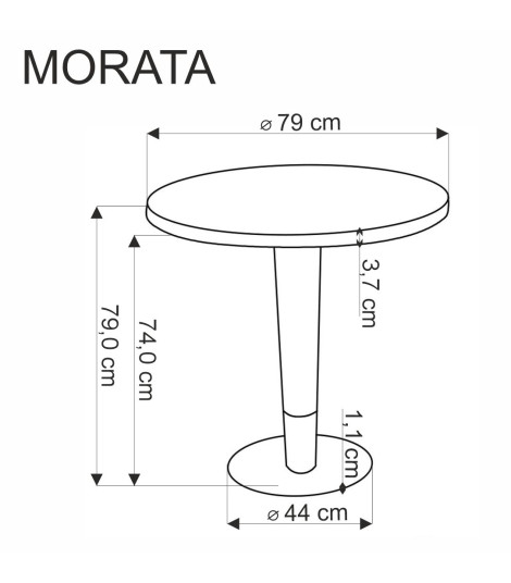 MORATA stół okrągły, biały marmur / czarny / złoty (3p1szt)