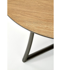 MORETTI stół rozkładany blat - dąb złoty / popielaty, nogi - antracyt (2p1szt)