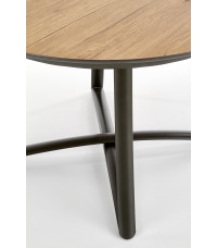 MORETTI stół rozkładany blat - dąb złoty / popielaty, nogi - antracyt (2p1szt)