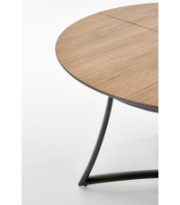 MORETTI stół rozkładany blat - dąb złoty / popielaty, nogi - antracyt (2p1szt)