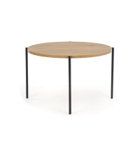 MORGAN stół okragły dąb złoty / czarny (1p1szt)