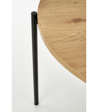 MORGAN stół okragły dąb złoty / czarny (1p1szt)