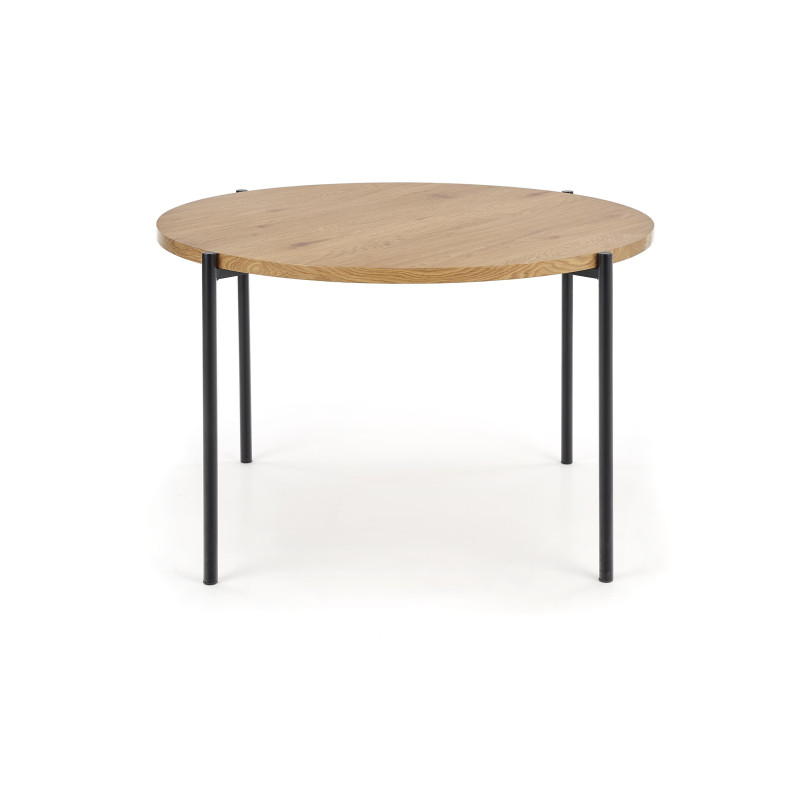 MORGAN stół okragły dąb złoty / czarny (1p1szt)