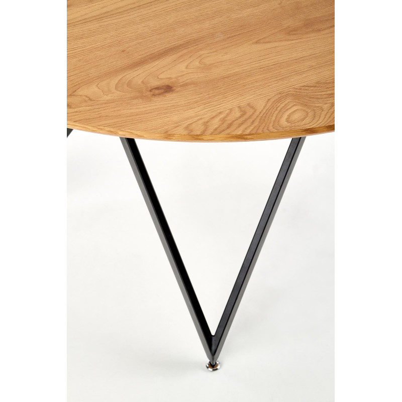 MOZAMBIK stół, blat - dab złoty, stelaż - czarny (2p1szt)