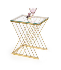 NANCY ława złoty / transparentny (2p1szt)