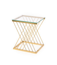 NANCY ława złoty / transparentny (2p1szt)