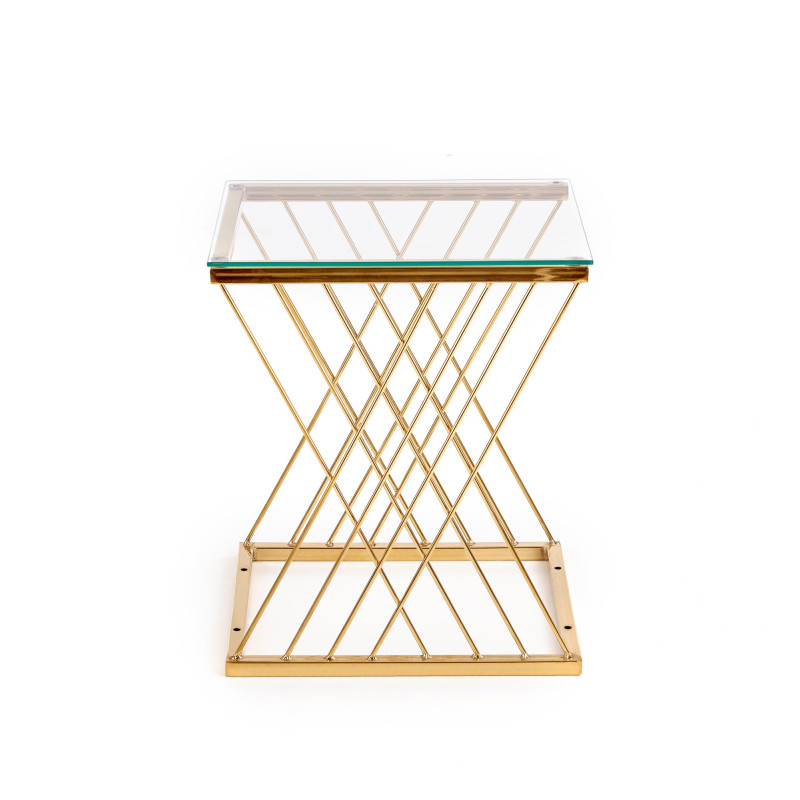 NANCY ława złoty / transparentny (2p1szt)