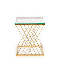 NANCY ława złoty / transparentny (2p1szt)