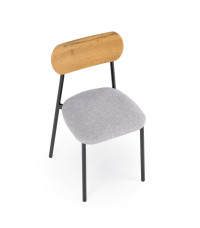 NANDO zestaw stół + 2 krzesła, naturalny / czarny (1p1szt)